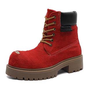 TH FABRICATE Красные унисекс ботинки Crew Martin, цвет Red