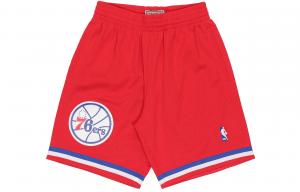 Mitchell Ness Мужские баскетбольные шорты Mitchell & Ness, красные