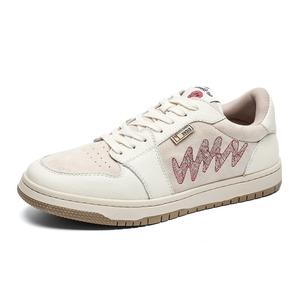 WEISHIBANGWEI Дышащие мужские скейтерские кеды низкие бежевые, цвет Beige