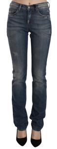 Синие выбеленные джинсы Bootcut Casual Denim Ermanno Scervino, синий