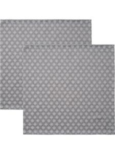 Erwin Müller Жаккардовые салфетки из смесовой хлопковой ткани, 2 штуки, цвет Denia, серебристый