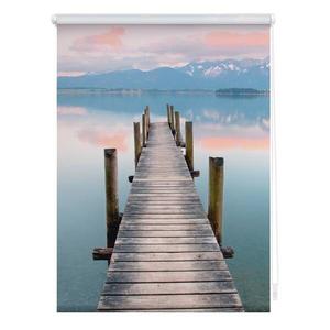 Рулонные шторы Lichtblick Steg Abendstimmung, 45x150x6 см цвет blau/braun