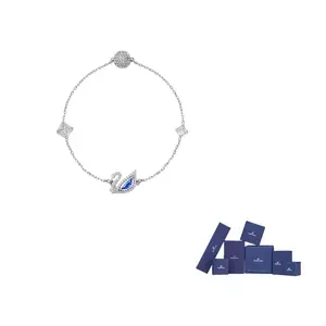 Swarovski Сплавной браслет женский синий