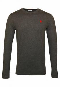 Рубашка с длинным рукавом LONGSLEEVE MIT RUNDHALSAUSSCHNITT R-NECK U.S. Polo Assn., цвет anthrazit