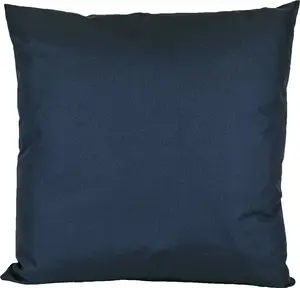 Декоративная подушка для отдыха на открытом воздухе JACK 50x50 см с водоотталкивающим наполнителем XXL, эффект лотоса для садового стула, цвет: темно-синий