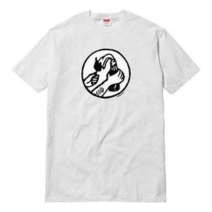 Футболка ss18 molotov tee white short sleeve Supreme, белый