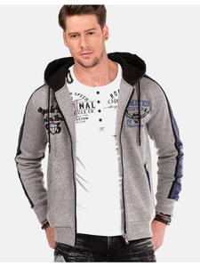 Спортивная куртка Cipo & Baxx Sweatjacken, цвет grau melange