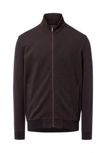 Толстовка bugatti Zip-up sweatshirt, Braun Marine/Brown