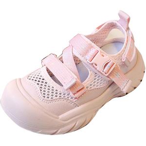 Сандалии серии Mickey с низким верхом, амортизирующие, устойчивые к истиранию, дышащие, противоскользящие, детские Disney, розовый