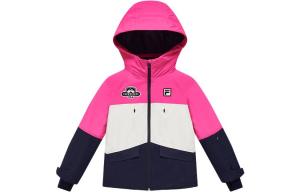 Верхняя футболка флуоресцентная для подростков FILA KIDS, красный