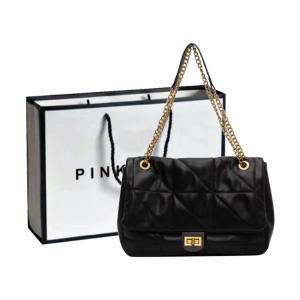 Pink·Land Женская сумка через плечо, Черный