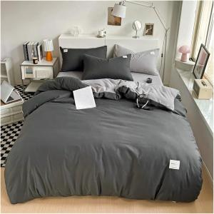 FKHFTI Однотонный комплект постельного белья Svart