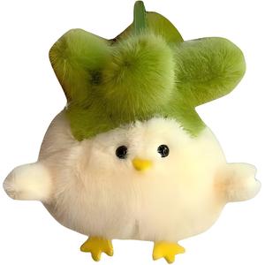 Плюшевая кукла Garlic Bird, Little Vegetable Chicken высотой 10 см Evening Tang, желтый