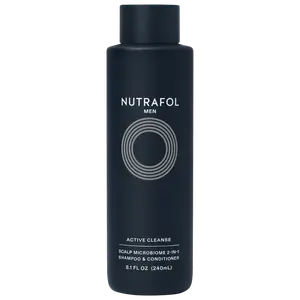 Мужской шампунь и кондиционер Active Cleanse для кожи головы, предназначенный для тонких волос. Nutrafol, 8.1 oz /240 mL