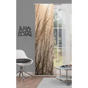 Раздвижная штора CARUSO на липучке, 1 шт., размер ВхШ: 245x60 см, включая крепежные аксессуары Home Wohnideen, Naturfarben