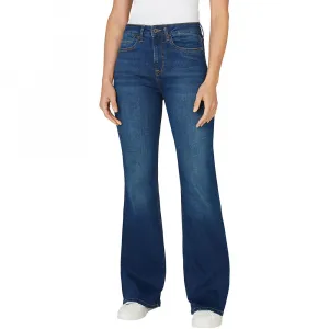 Джинсы Pepe Flare Willa high waist, синий