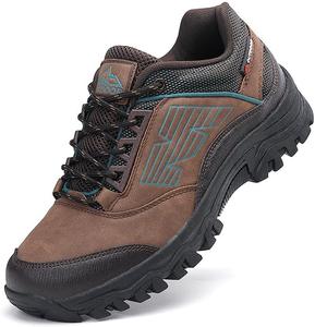 Мужские низкие походные кроссовки для улицы с шнуровкой, противоскользящей подошвой, легкие обувь для прогулок по тропам, для восхождений и путешествий Qacksv, коричневый