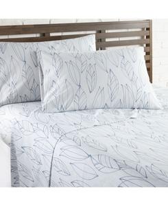 Комплект постельного белья Modern Foliage Ultra Soft из 4 предметов, размер Full Southshore Fine Linens, белый