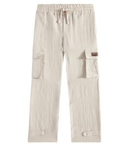 Льняные брюки-карго с логотипом Dolce&Gabbana Kids, Corda