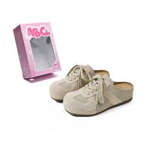 ABCIO Тихие антибактериальные закрытые тапочки для женщин серые, цвет Gray