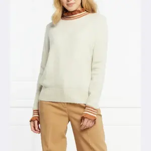 Шерстяной свитер свободного кроя Silvian Heach, бежевый