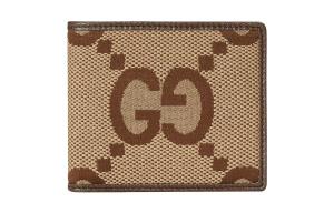 GUCCI Холщовая сумка с кожаной отделкой