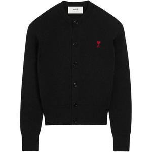 Кардиган из шерсти Ami De Coeur от Ami Paris AMIPARIS, черный