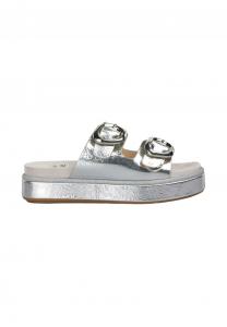 Туфли на каблуке Alma Blue, серебряный