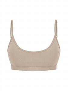 Smilodox Спортивный топ в бежевом цвете