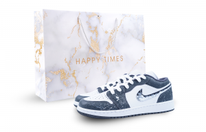 Jordan Детские баскетбольные кроссовки Air 1 Low Top, белые, серые, для подростков