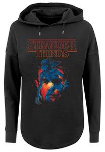 Свитер F4NT4STIC Oversized Hoodie Stranger Things DemoCave Netflix TV Series, черный