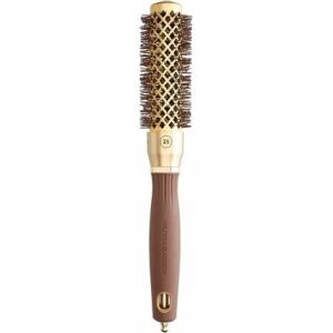 Расческа Expert Blowout Shine Gold & Brown, 25 мм, Olivia Garden