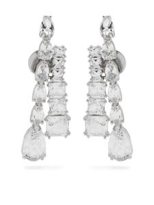 Серьги Матрица Swarovski, серебряный