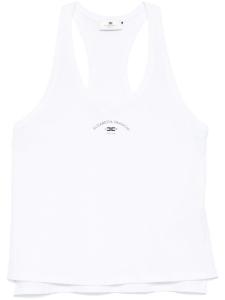 Elisabetta Franchi топ с логотипом, белый