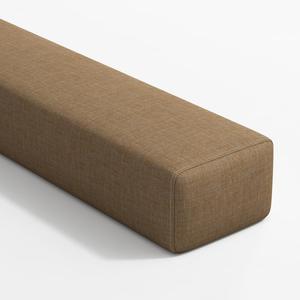 Generic Подушка-заполнитель щели между стеной и матрасом прямоугольная льняная Brown