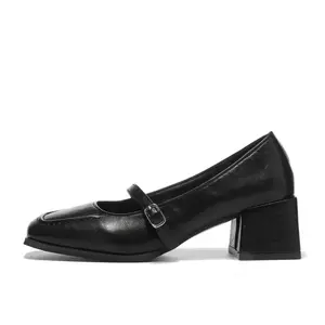 AFJI Туфли Мэри Джейн женские, черно-коричневые