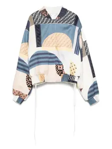 Двусторонний бомбер FENDI, синий