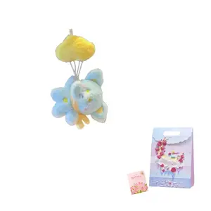 Милые плюшевые подвески Bunny, Bear, Piglet, Kitten, Little Elephant в виде облачных шариков для битвы, высота 13 см Jinnew