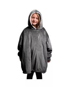 Молодежное носимое флисовое одеяло из шерпа Bare Home, серый