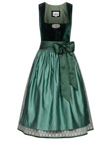 Широкая юбка в сборку Trachtenhof Nübler  midi Marlies, зеленый