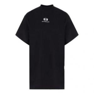 Футболка unity deconstructed t-shirt oversized 'black' Balenciaga, черный