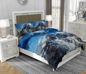 Постельное белье 160х200 см + 2х70х80 см, 3-х предметное, 100% хлопок, сатин, молния, разноцветное - | So.0276 SOVIO