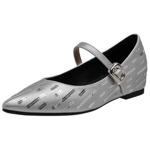 City camel Блок каблук Мэри Джейн туфли женские серые, цвет Gray