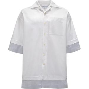 Многослойная хлопковая рубашка JW Anderson, белый