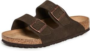 Сандалии Birkenstock Arizona Slide унисекс для взрослых, Mocha Suede