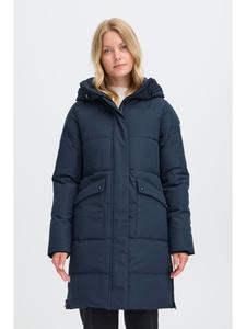 Стеганое пальто OXGILLIAN синего цвета Oxmo