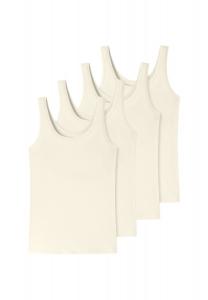 Майка/майка, комплект из 4 шт бамбукового хлопка Uncover by SCHIESSER, кремовый