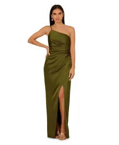 Женское платье с одним плечом Adrianna, зеленый