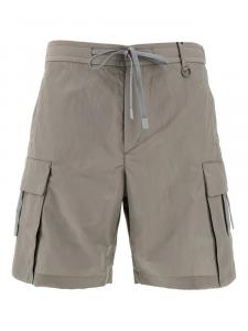 Ламинарные шорты-бермуды Herno, серый
