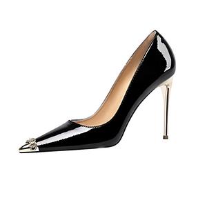 CZRSK Туфли на высоком тонком каблуке женские, черные